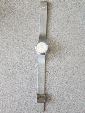 Skagen Silver Mesh Strap Women's Watch with White Dial